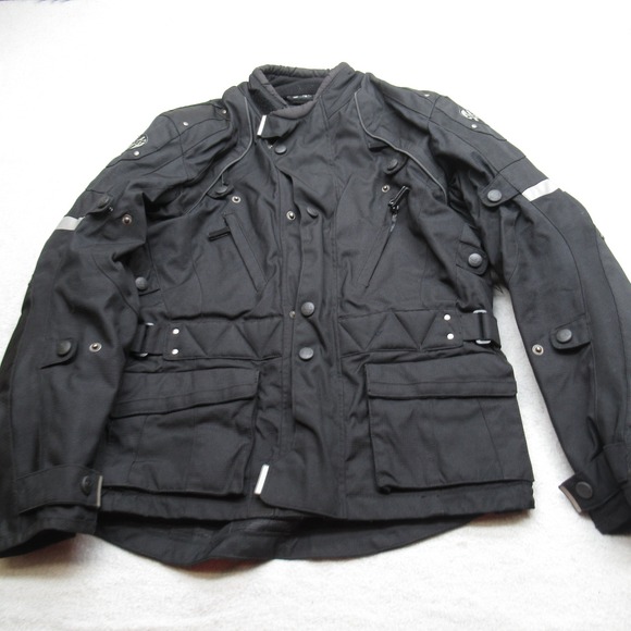 Joe Rocket Jacket Mens Medium Black Padded Removable Liner Motorcycle Air‎ Guard - Picture 1 of 16